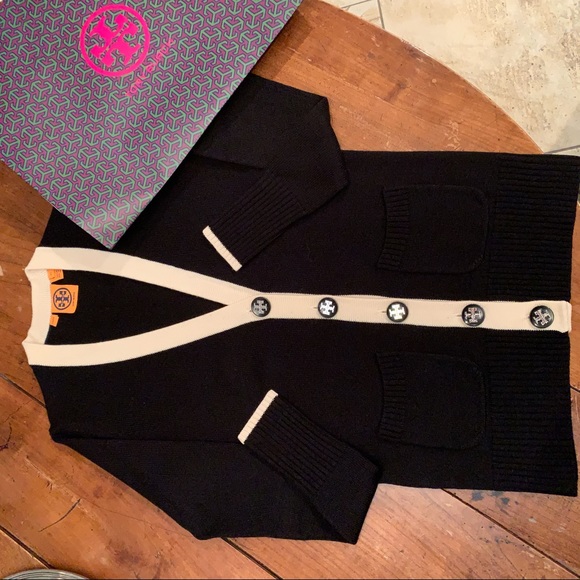 Tory Burch sweater in black and ivory - Picture 2 of 6
